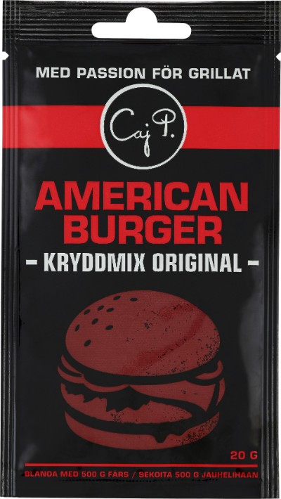 CajP American burger Kryddmix 20 g