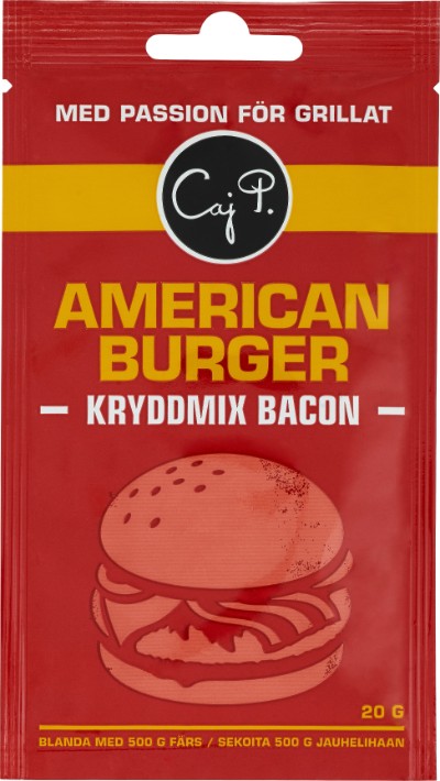 CajP American burger Kryddmix Bacon 20 g