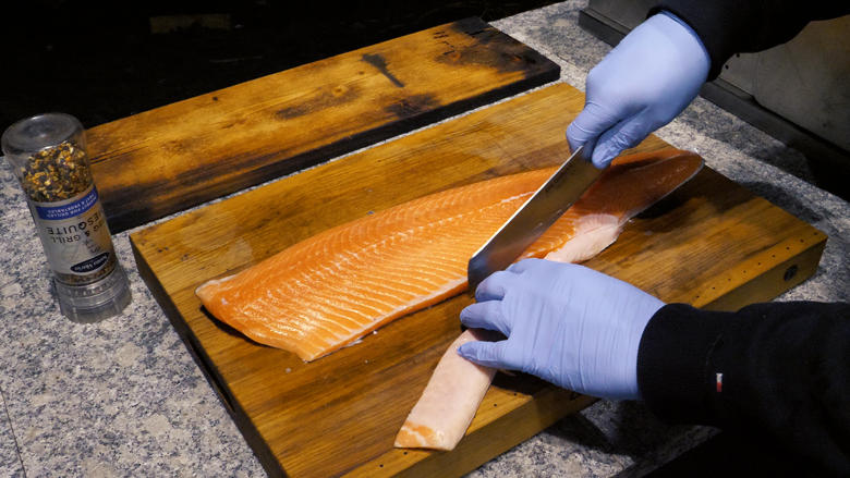 grilla lax weber 1 skära