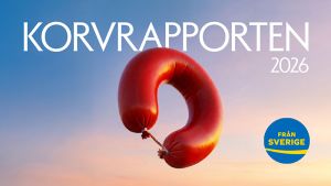 Korvrapporten 2026 – grafik över svenska korvvanor, rapport från "Från Sverige"