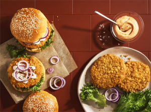 Hamburgare med Kronfågel Crispy Chicken