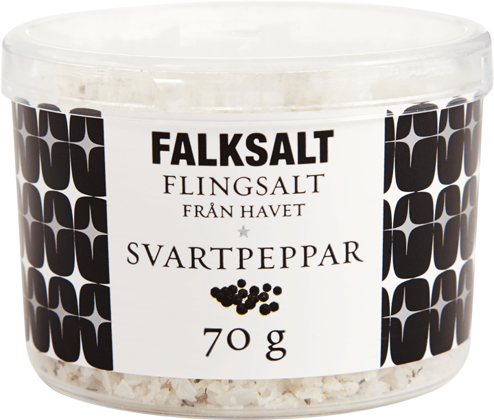 Falk salt, Flingsalt,  Svartpeppar grilla