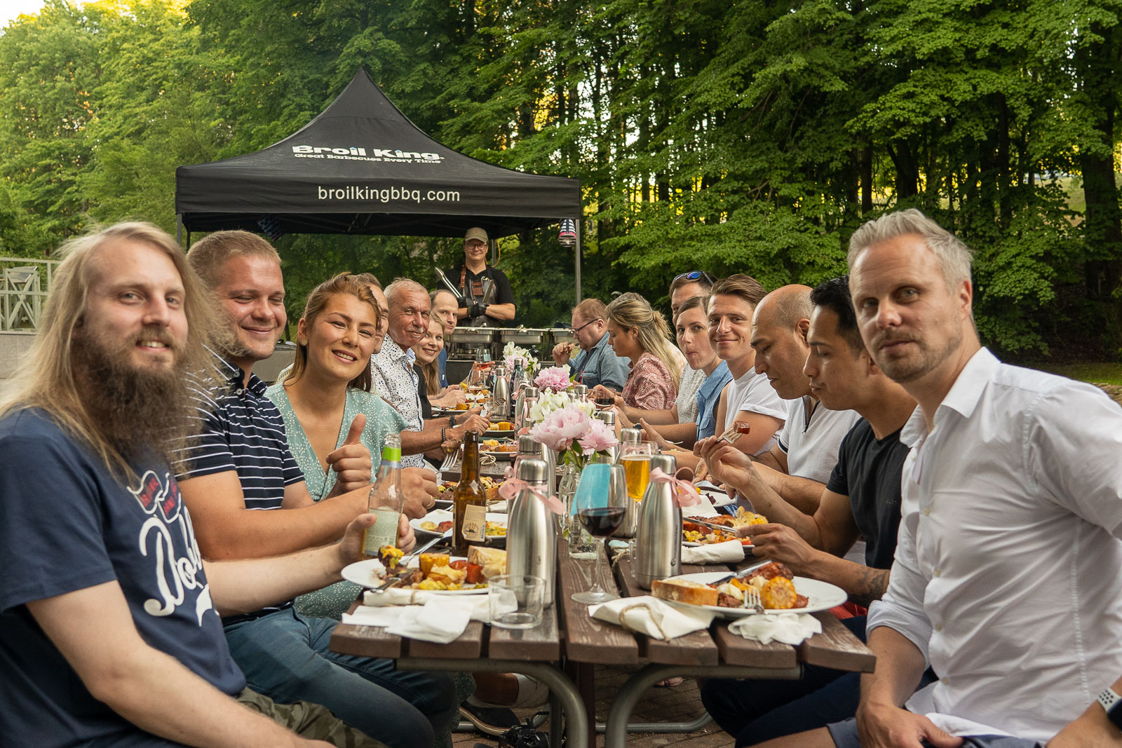 Personalfest solnastrand, solna strand, grillfest för personalen, grillcatering