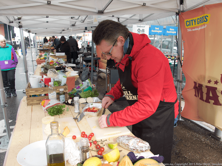 Grillmastarna bromma 2015 Martin Carstelus Grilla vegetarisk