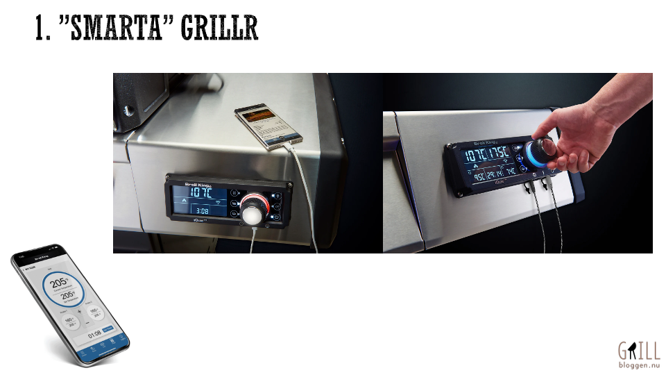 Smarta grillar, broilking, appstyrda grillar