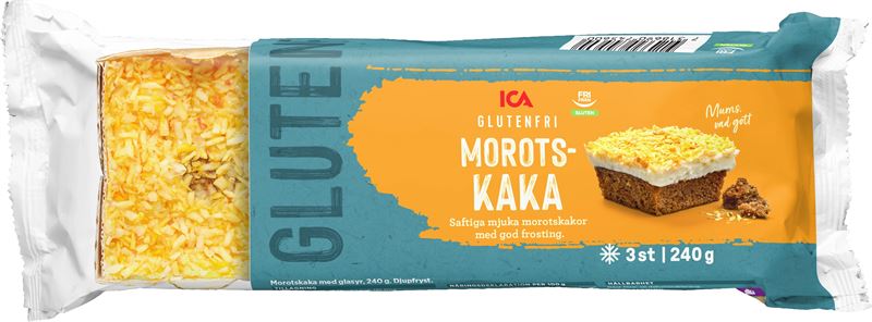 ICA Glutenfri Morotskaka: 240 g, 3-pack