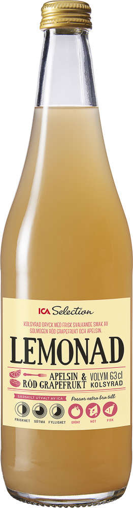 ICA Selection Lemonad apelsin röd grape 7318690142867