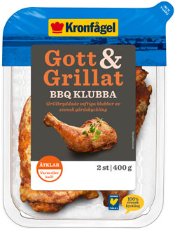 kyckling gott och grillat bbq klubba 250