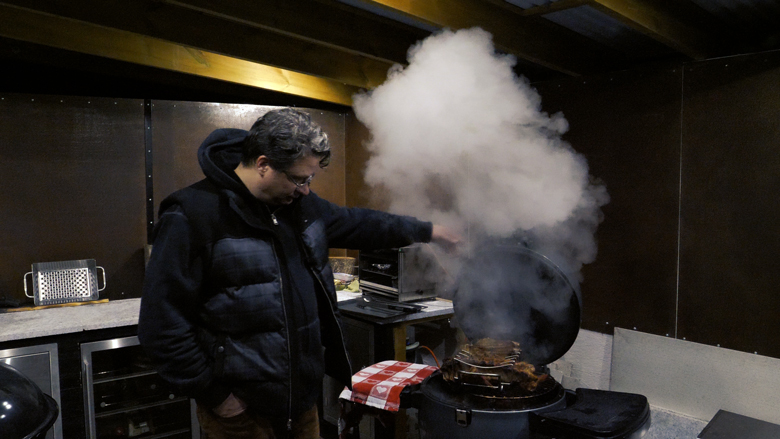 revbensspjall grillen ånga keg